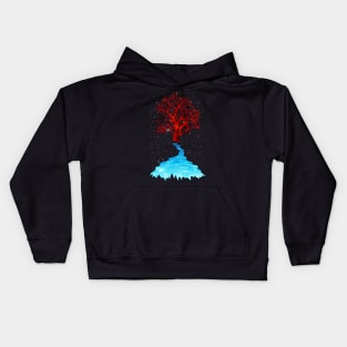 Fire and Water and Space Kids Hoodie